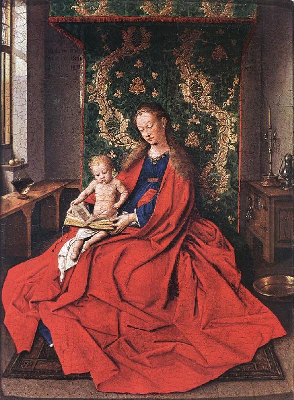 EYCK, Jan van Madonna with the Child Reading dfg Germany oil painting art